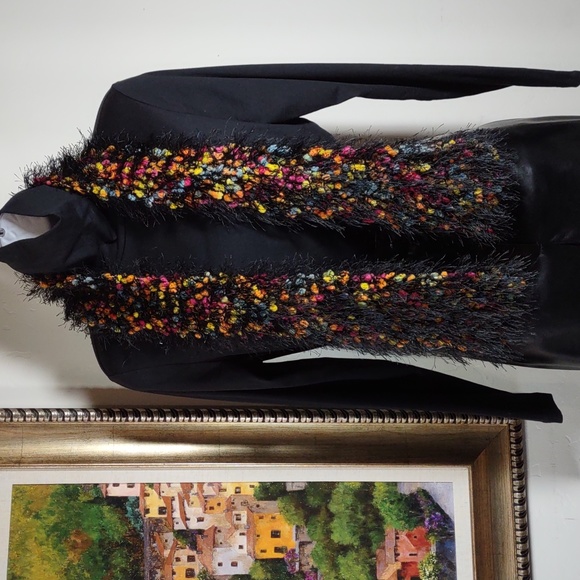 Artisan Crafted Hand Crochet Eyelash Fringe Scarf - Picture 1 of 3